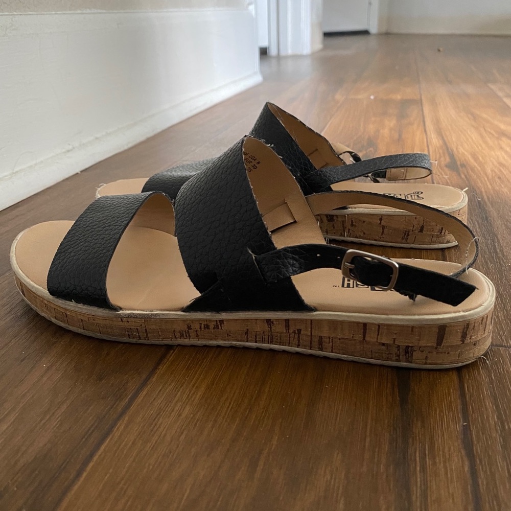 Black and Tan sandals